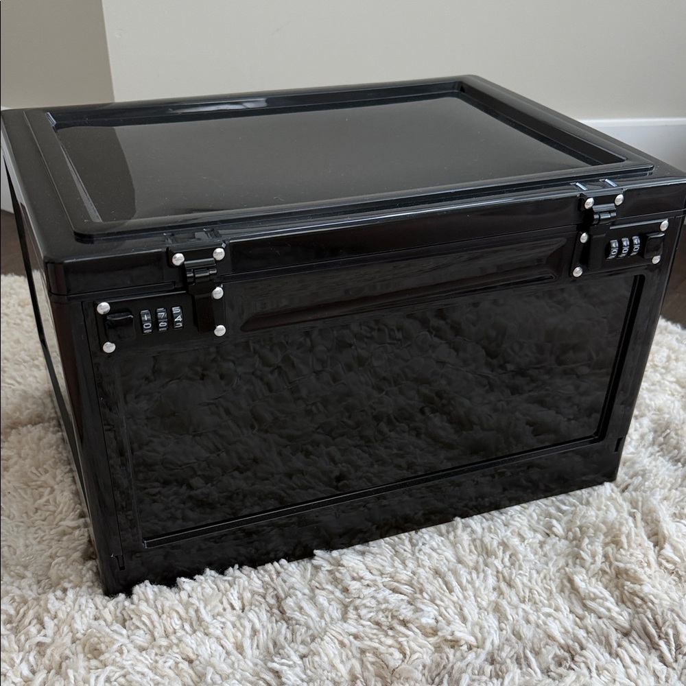 Amazon Black Locking Storage Box with Combination Locks
